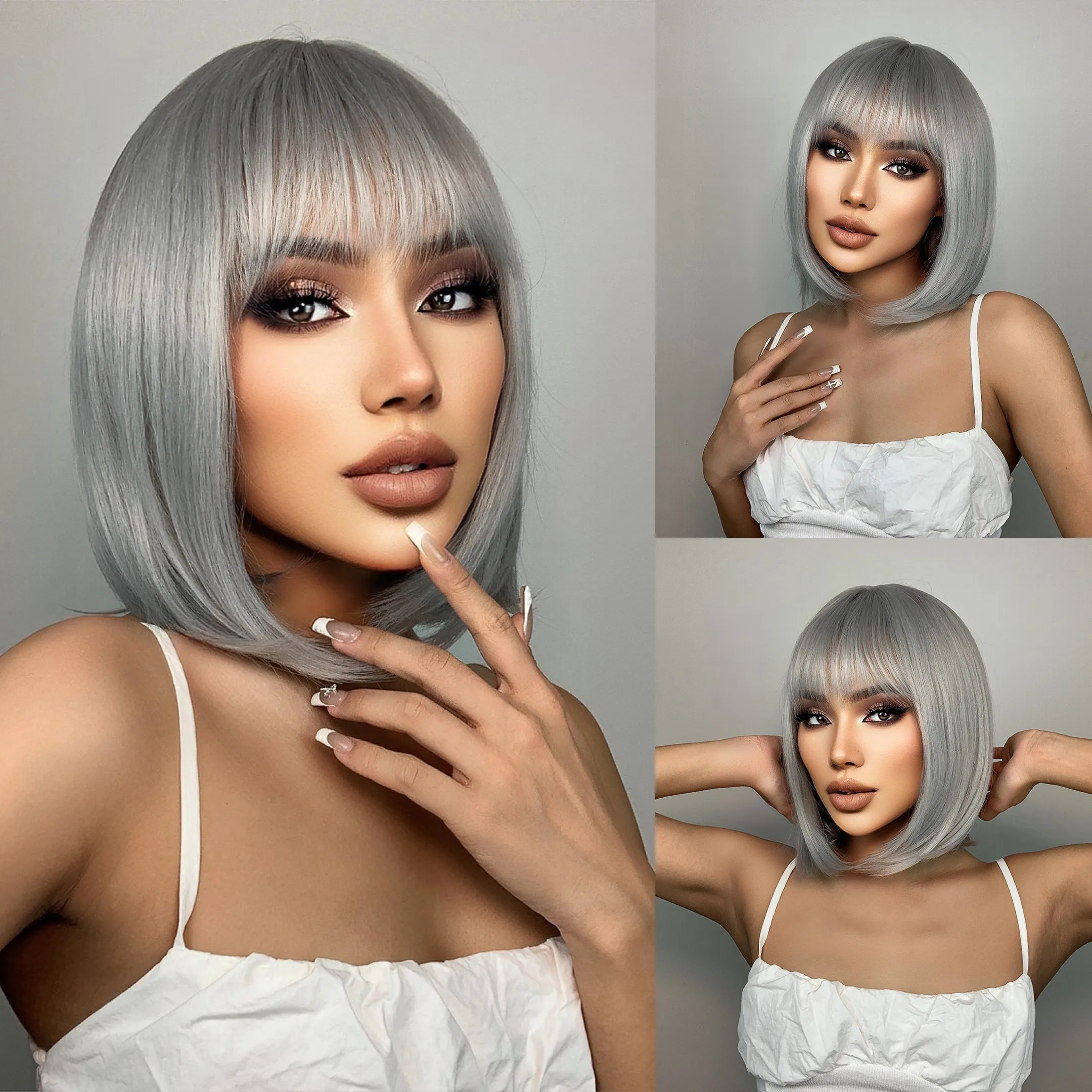 perruque cheveux gris