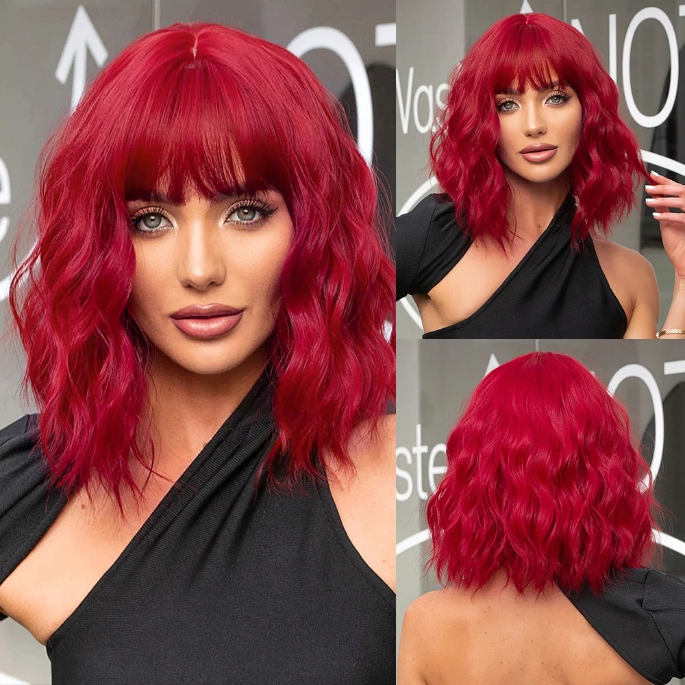 perruque cheveux naturels bordeaux